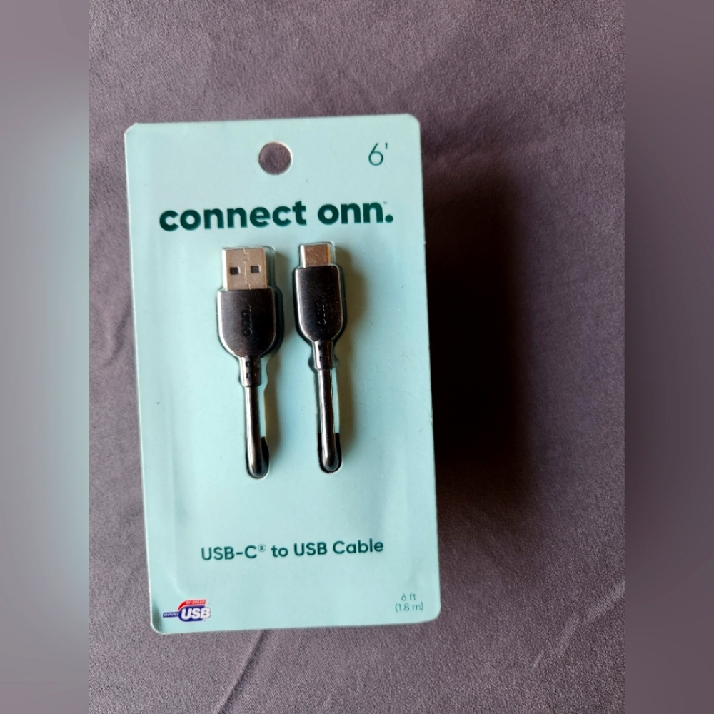 Onn USB-C to USB Cable 6ft